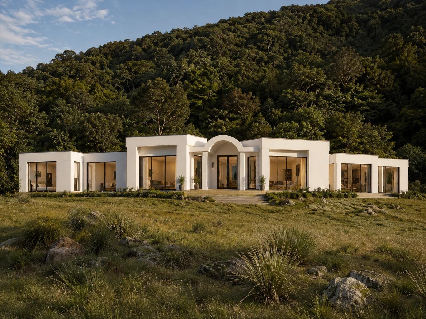 Initial flat-roof concept for Akatarawa House