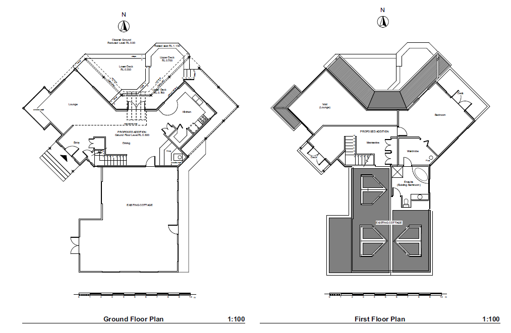 House Addition - Whitemans Valley - Floor Plans