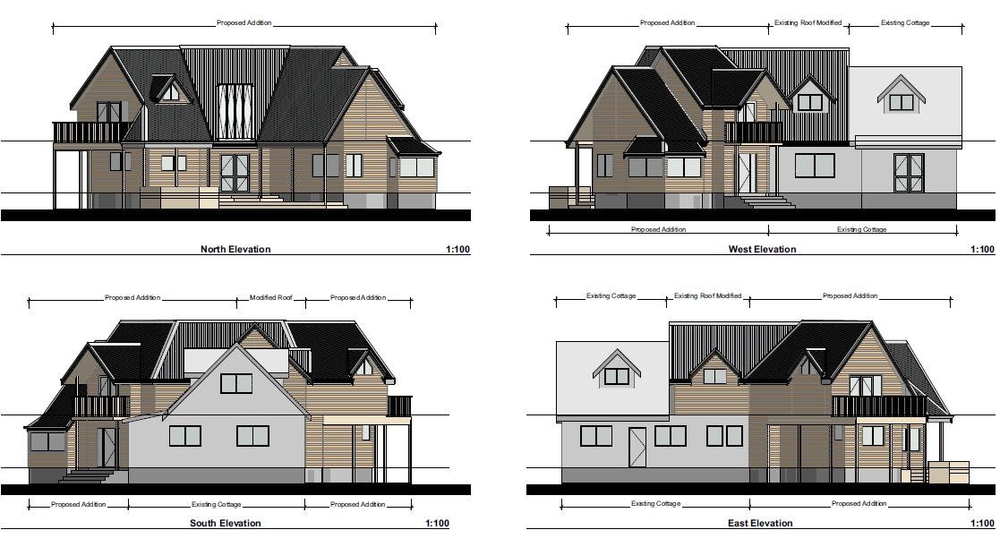 House Addition - Whitemans Valley - Elevations
