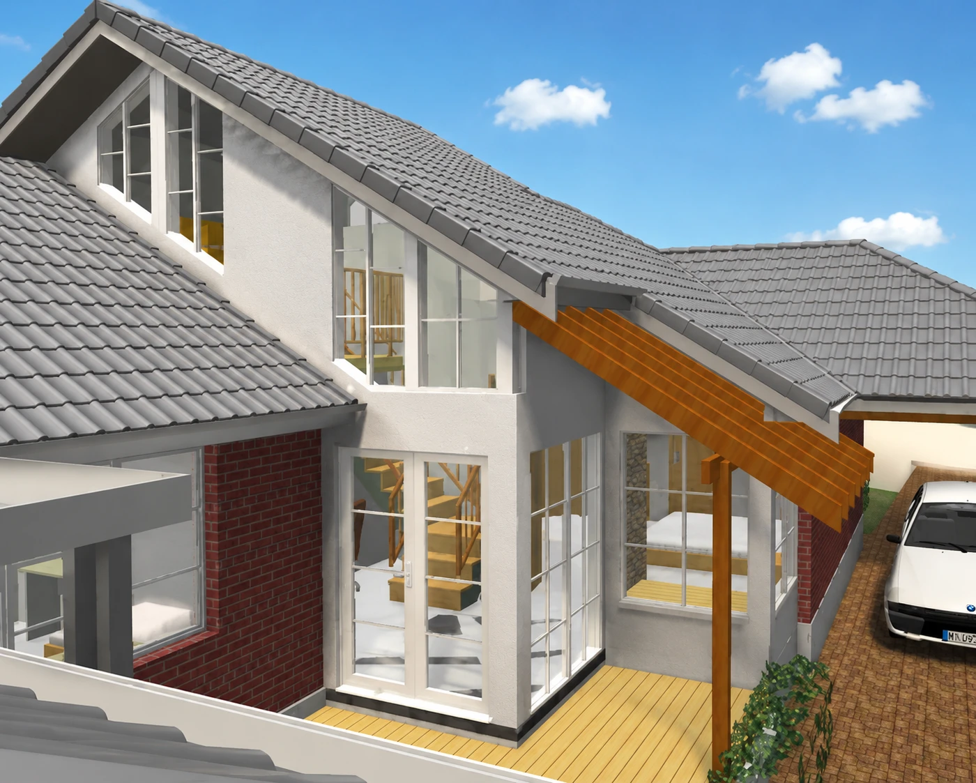 Epuni House Additions, Lower Hutt two-storey option