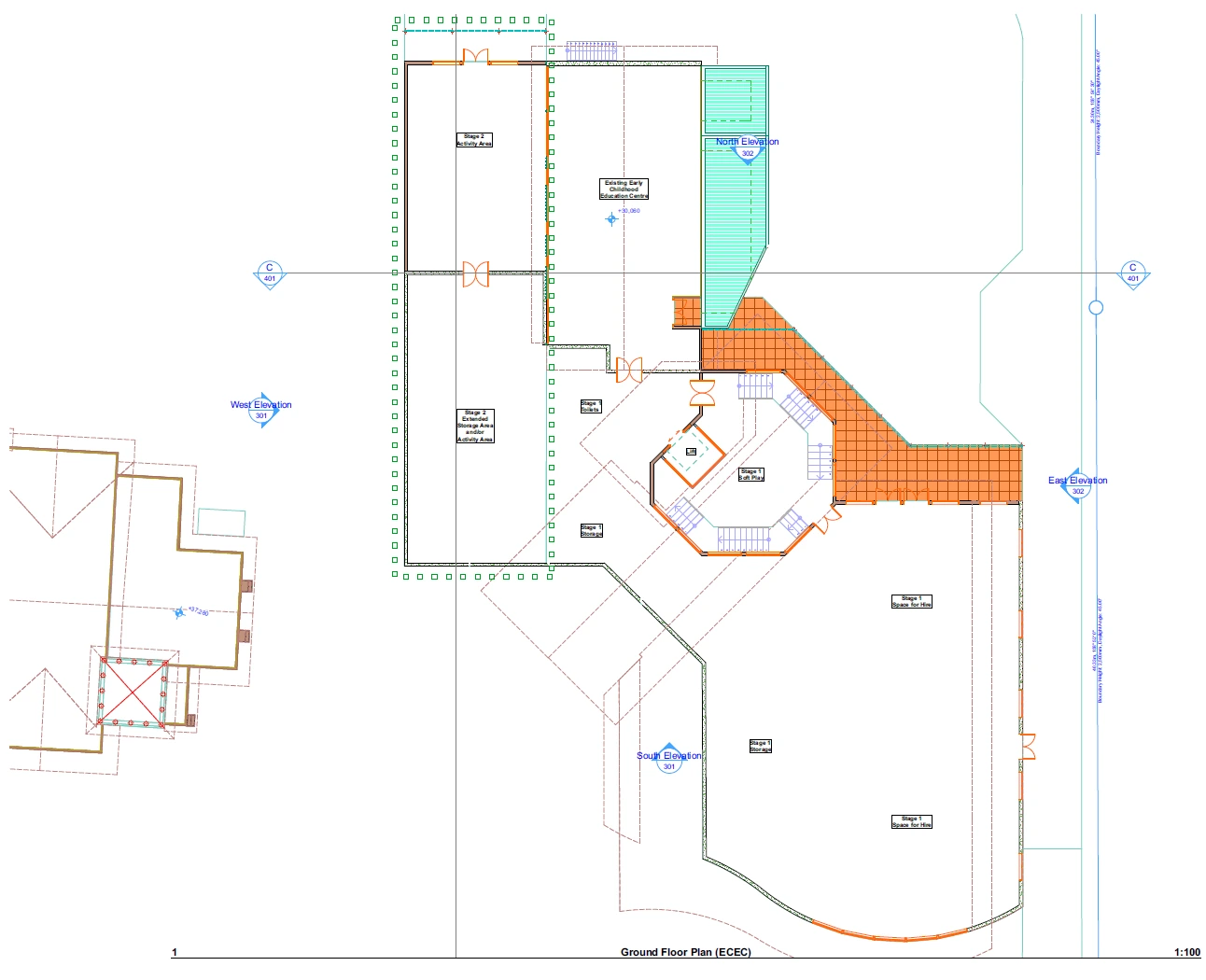 Ground floor plan of the proposed Community Connection Point