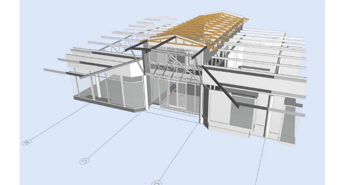 Three-dimensional structural study of the new Pharmacy and Bakery entry