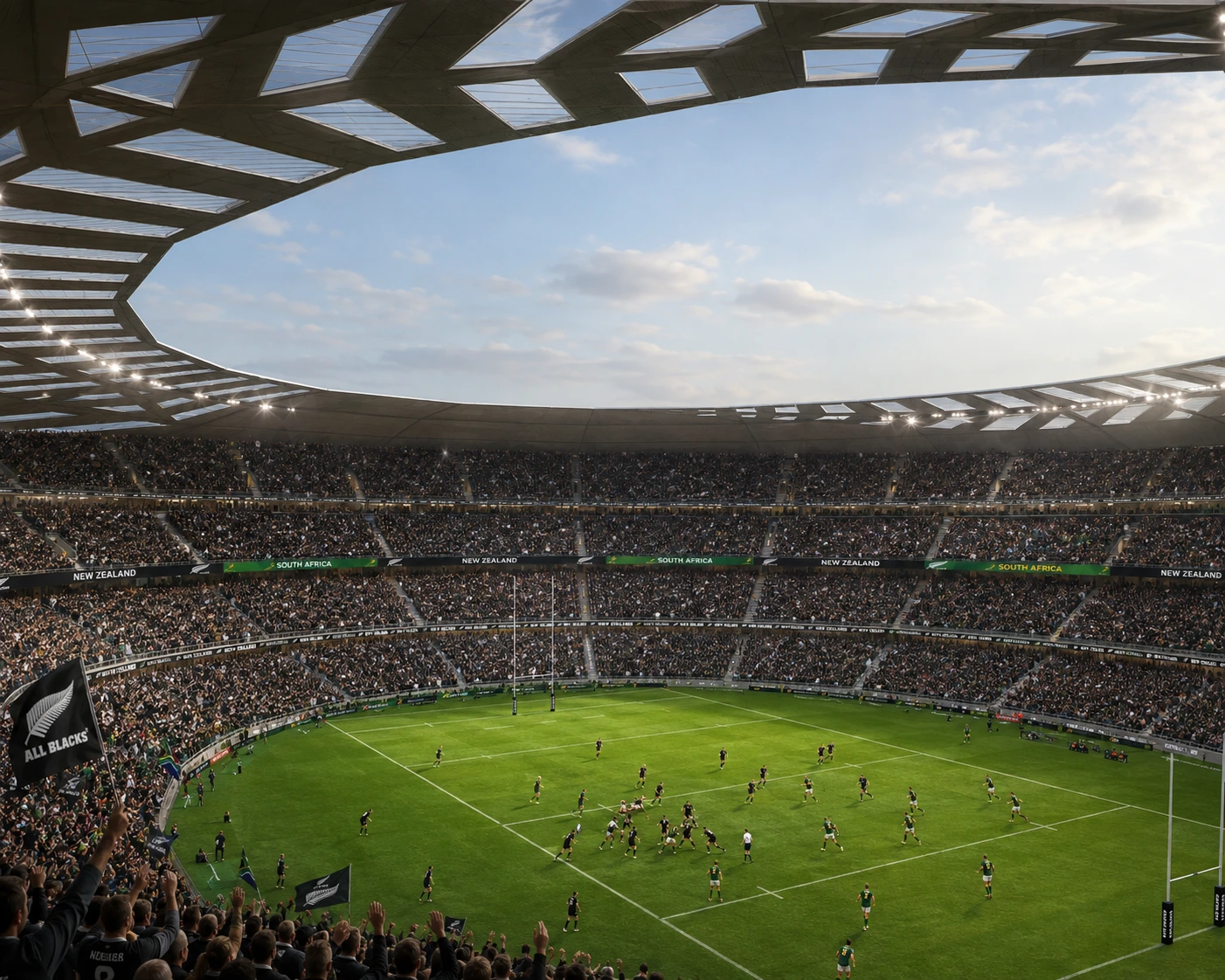 Interior view of the proposed national stadium arena